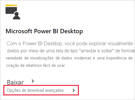 Screenshot of the Download button on the Power BI Desktop download page.