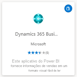 Captura de tela mostra o Dynamic 365 Business Central – Aplicativo Web de vendas.