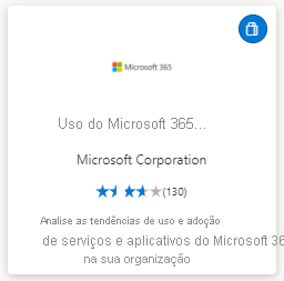 Captura de tela mostra o aplicativo Web microsoft 365 Usage Analytics.