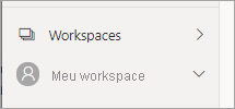 Uma captura de tela do Meu espaço de trabalho no painel de navegação.