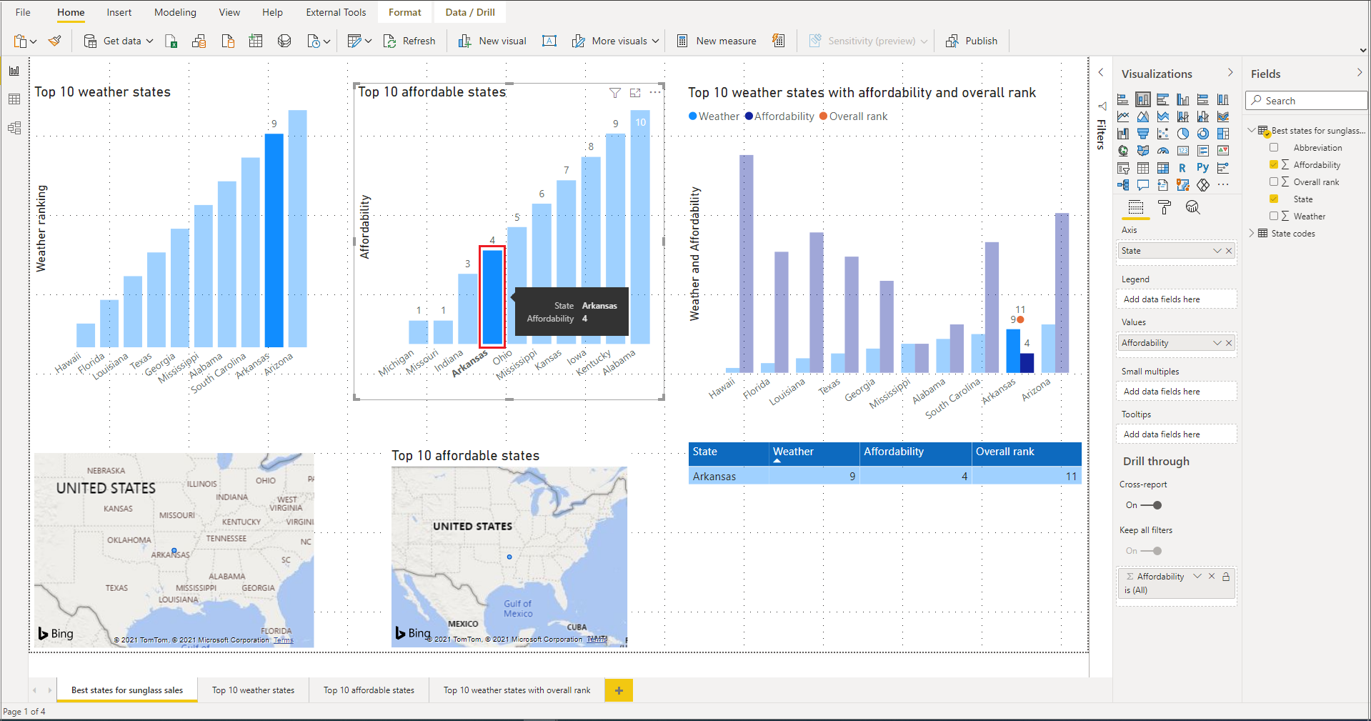 Screenshot shows a single data point selected.