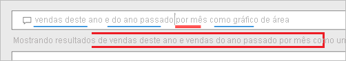 Captura de tela mostrando a caixa de perguntas e respostas com palavras corrigidas.