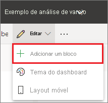 Ícone Adicionar bloco