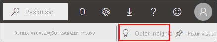 Screenshot highlighting the Get Insights button.