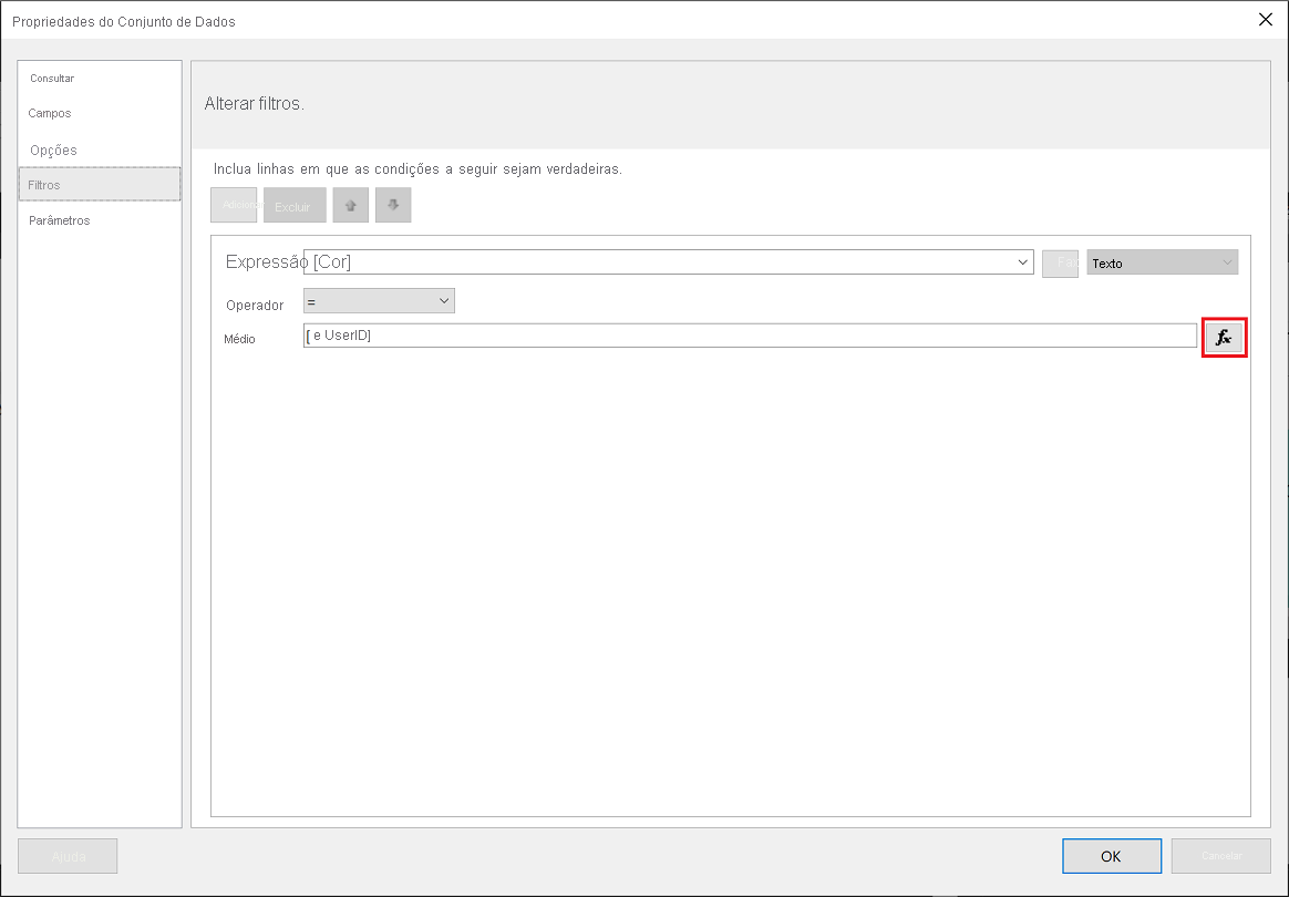 Valor do Construtor de Relatórios do Power BI