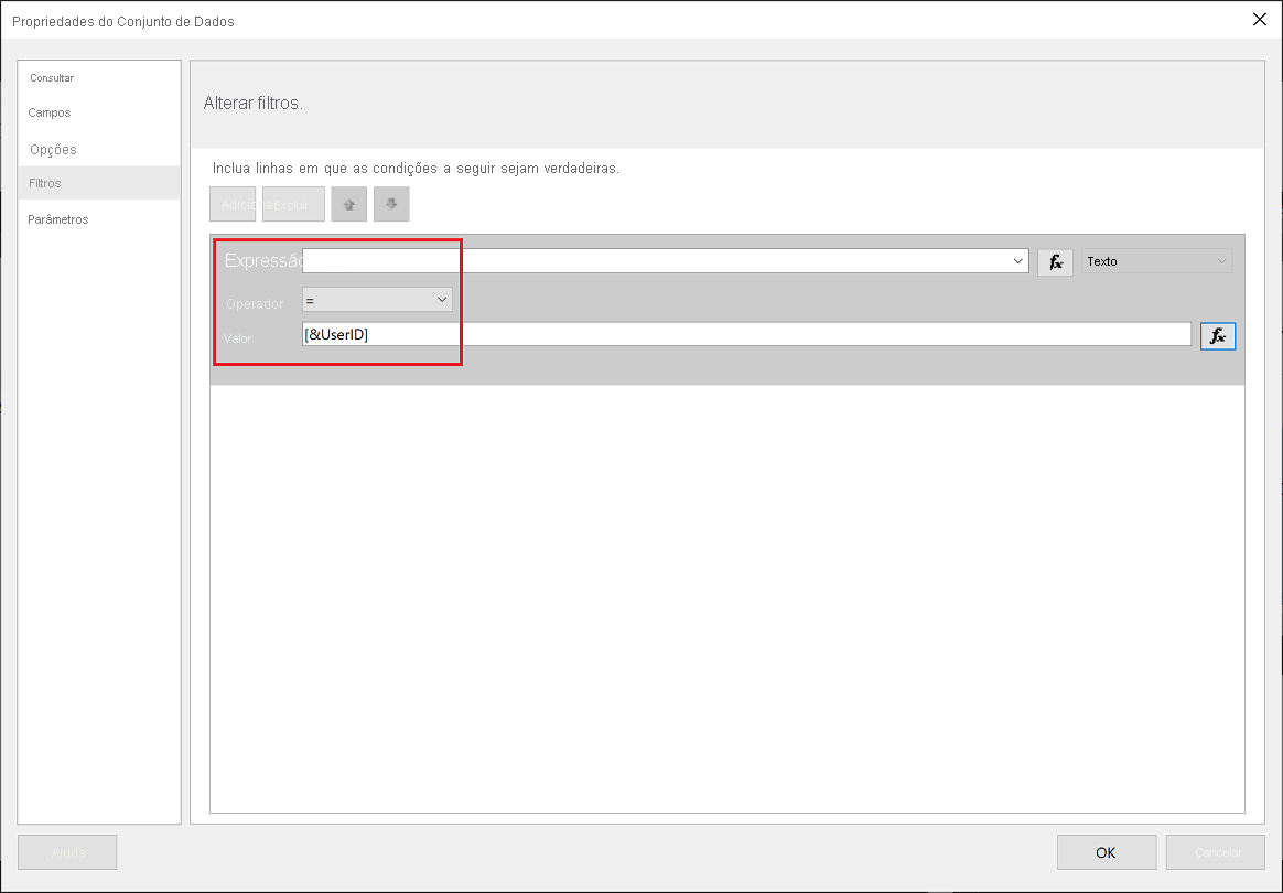 Propriedades de modelo semântico do Construtor de Relatórios do Power BI