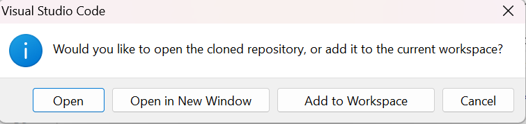 Captura de tela do repositório do clones de integração do PBIP e do Azure DevOps.