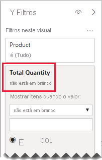 Diagrama mostrando que o painel Filtros da segmentação Product agora filtra o conteúdo por 