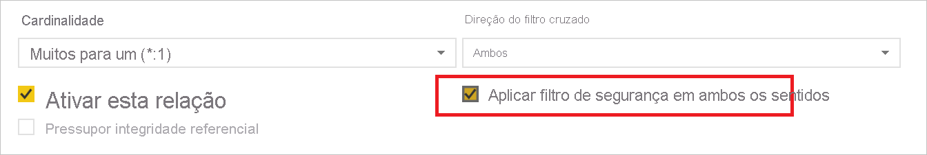 Aplicar filtro de segurança