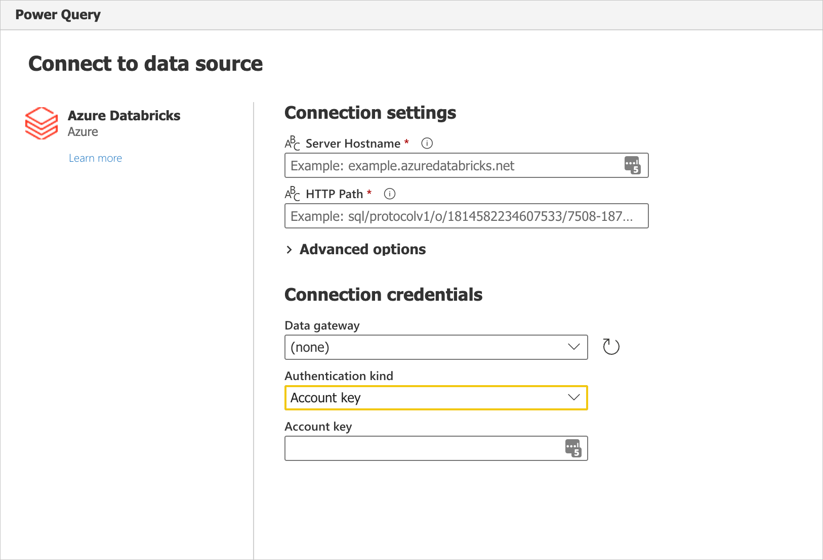 Configurações de conexão e credenciais.