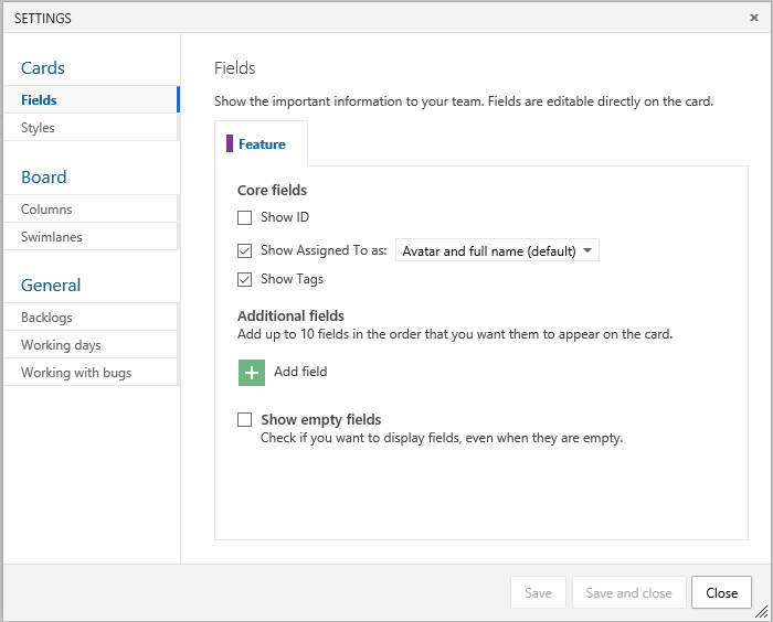 Easy access to configuration