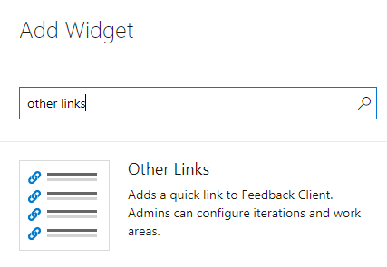 Other links widget