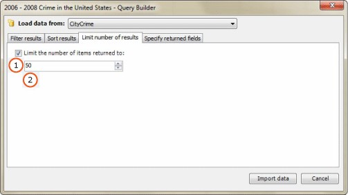 Figure 6.5 - Limit Number of rows returned