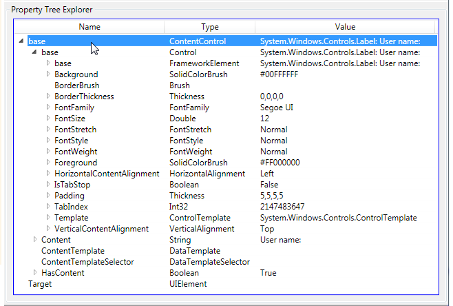 Property Tree Explorer