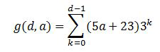 Equation to compute number of activities