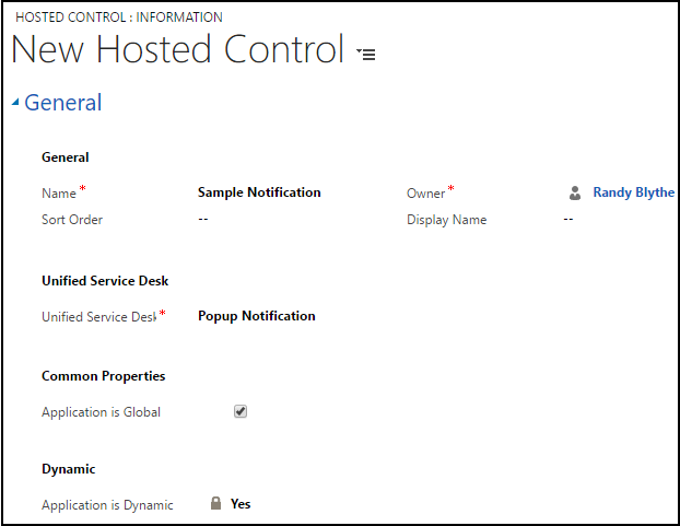 Controle hospedado de notificação