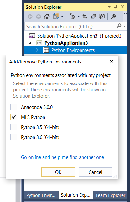 Visual Studio Solution Explorer