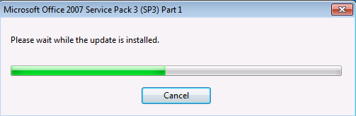 Install Outlook 2007 SP3