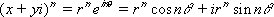 Equation complex number raised to a power