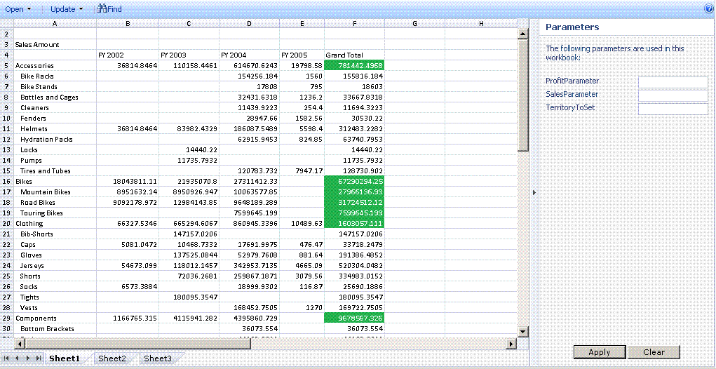 Using the Parameters Pane