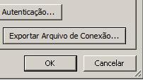 Caixa de diálogo Exportar Arquivo de Conexão dos Serviços do Excel