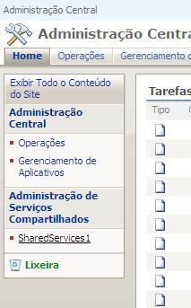 Administração Central - Administração de Serviços Compartilhados