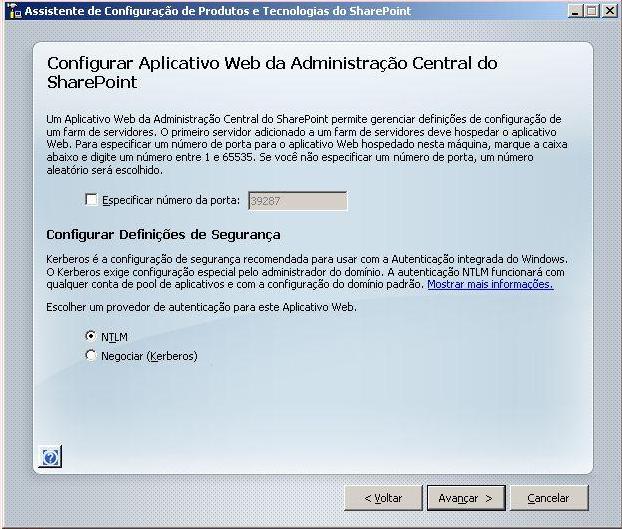 Aplicativo Web do Assistente de Configuração