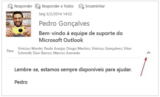 Exemplo de um cabeçalho de email completo