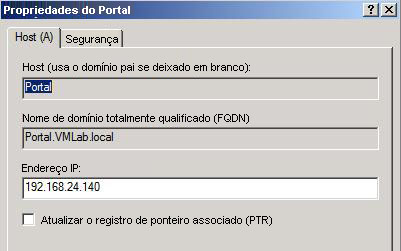 Imagem do registro DNS