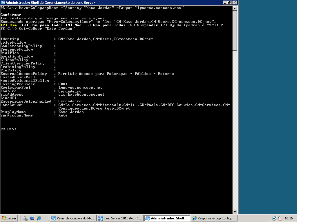 Mover usuários do Windows PowerShell