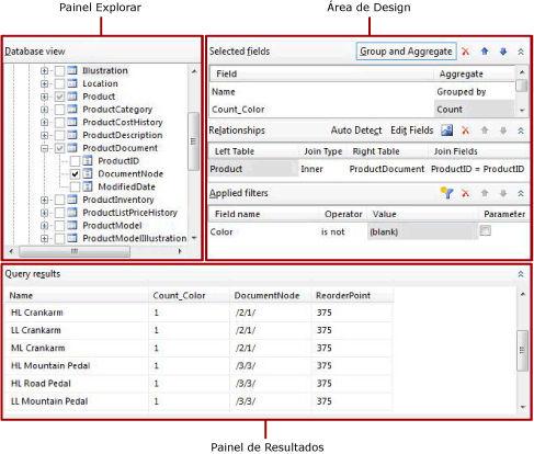 Designer gráfico para consultas