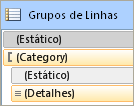 Grupos de linhas, Avançado, sem cabeçalho de grupo.