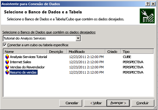 Assistente de Conexão de Dados no Excel