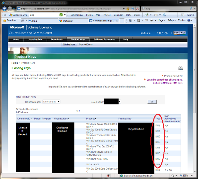 VLSC for an internal Microsoft organization