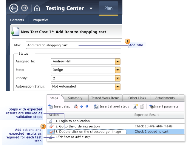 Criar um caso de teste