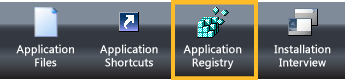 The Applicaiton Registry button.