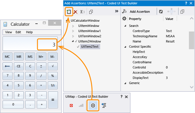 Mapear o controle de texto da interface do usuário