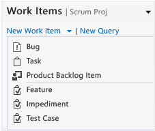 Scrum work items