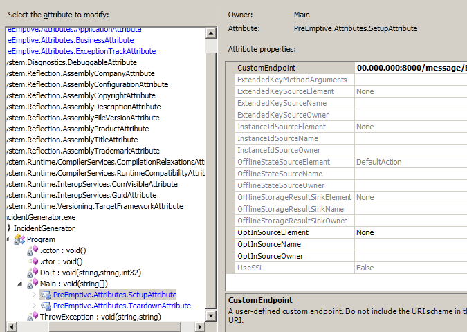 Screen shot showing Dotfuscator CE