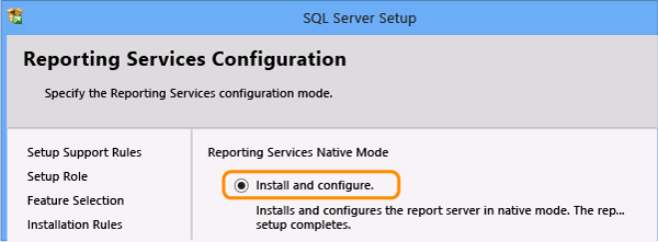 Reporting Services Configuration