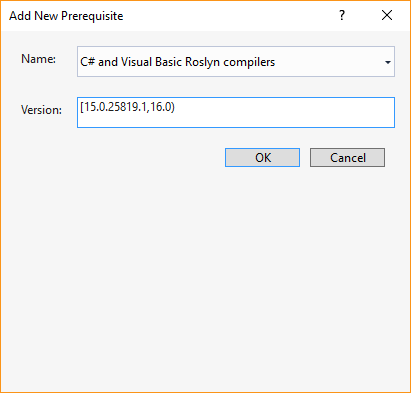 add roslyn prerequisite