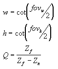 Projection matrix X2