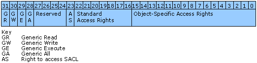 Layout of an Access Mask