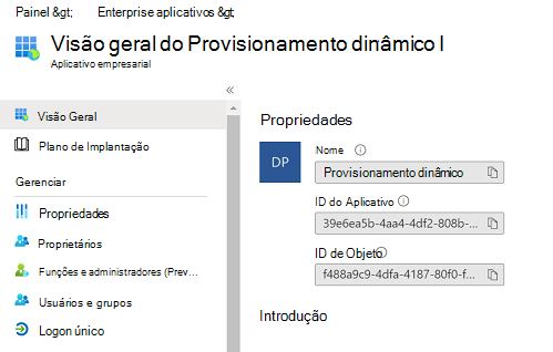 O ecrã Aprovisionamento do Dynamics.