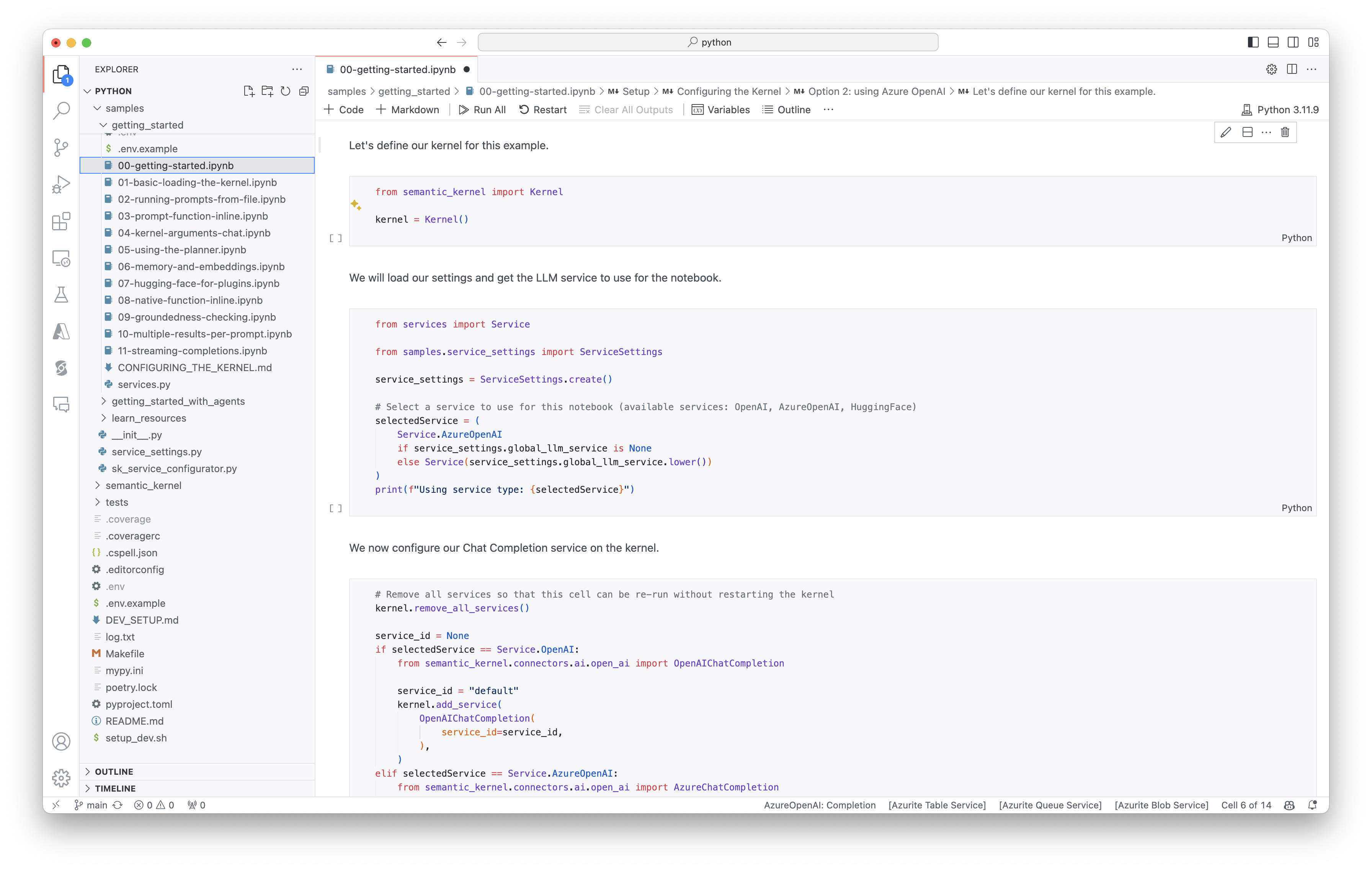 Blocos de anotações do Kernel Semântico