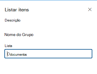 Web Part mostrando o valor da propriedade listName