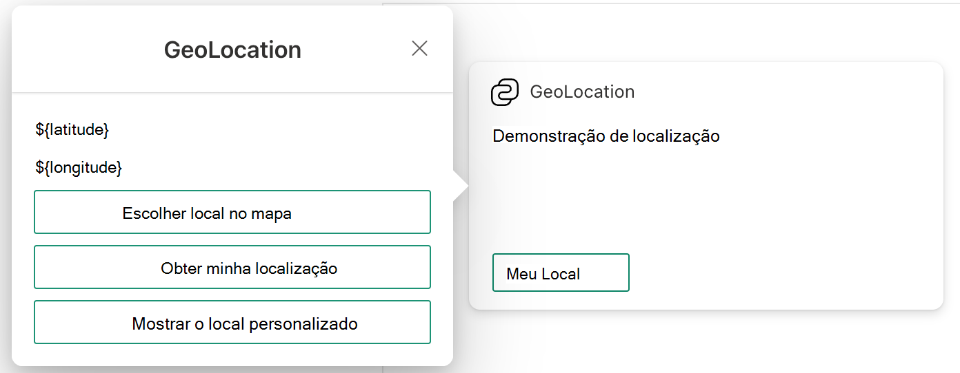 Aparência do cartão depois de introduzir alterações no modo de exibição rápido