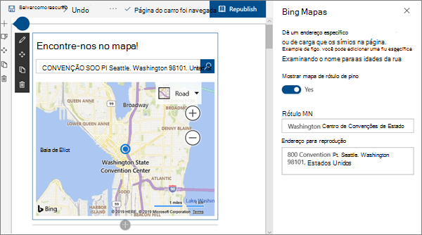 Imagem da peça Web Mapas Bing