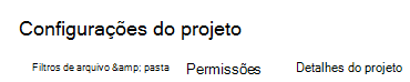 apenas os nomes dos separadores das categorias de definições