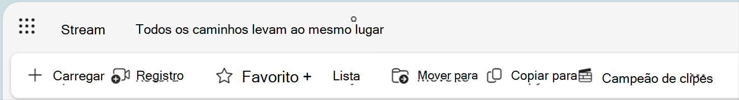 Crie uma lista de reprodução do Stream Aplicativo Web.